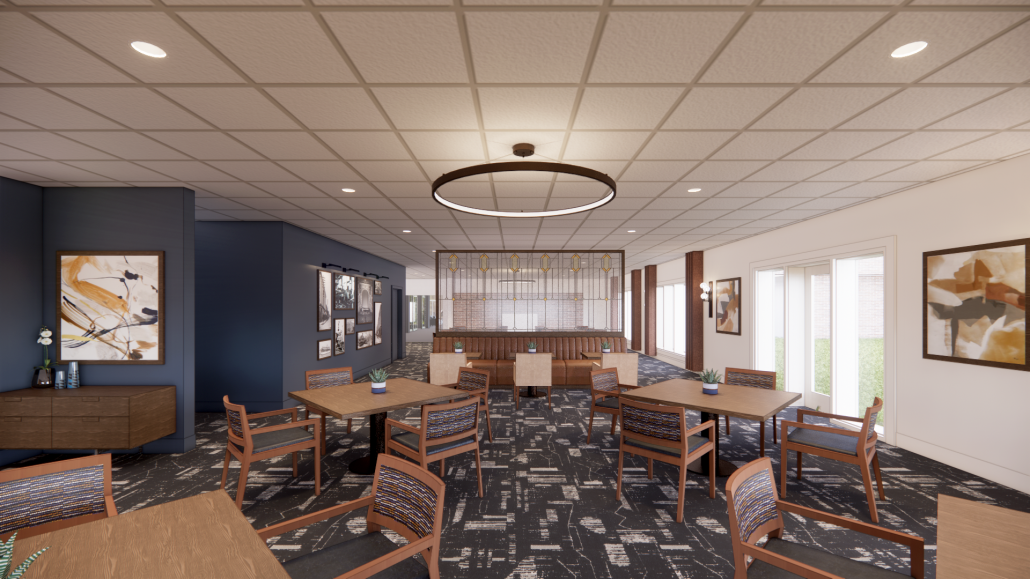 one of the dining areas at Heritage Community of Kalamazoo