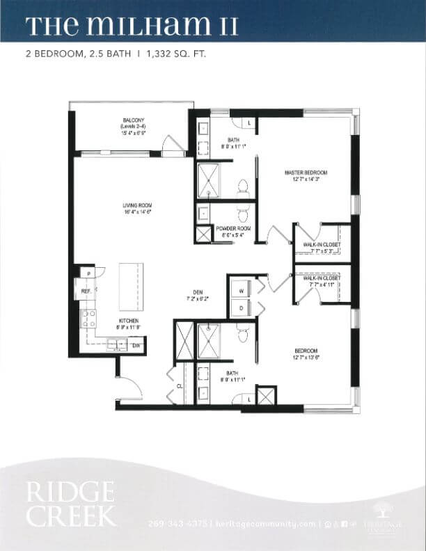 the milham II floor plan