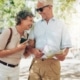 two older adults enjoying an active living community