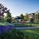 a rendition of the exterior grounds available at The Halstead
